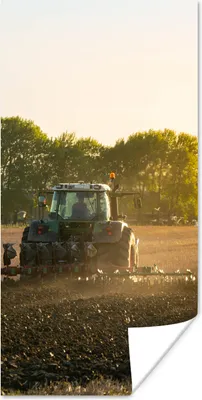 Produktbild von MuchoWow® Poster Traktor - Vogel - Land 20x40 cm - Plakat - Foto