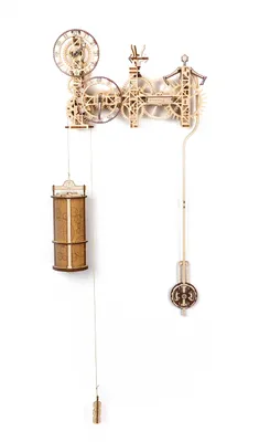 Image de WOODEN CITY Steam Wall Clock Modèle 3D en bois, 269 pièces
