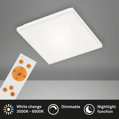 Produktbild von LED Deckenleuchte Panel Frameless, Weiß, 12 Watt, 3000 – 6500K, dimmbar – Briloner