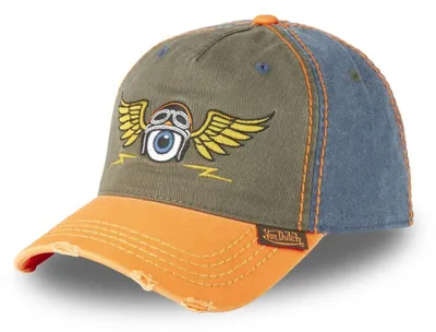 Produktbild von Von Dutch Baseball Cap Retro orange/khaki/blue