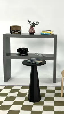 Immagine prodotto di Skye Decor, Lilyum 57 - Black, tavolino, nero, MDF, 35 x 57 x 35 cm