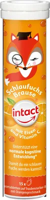 Obrázek produktu pro Intact Chytrá liška, žel.+vit.C,šum. tbl. Pomeranč 15 tbl