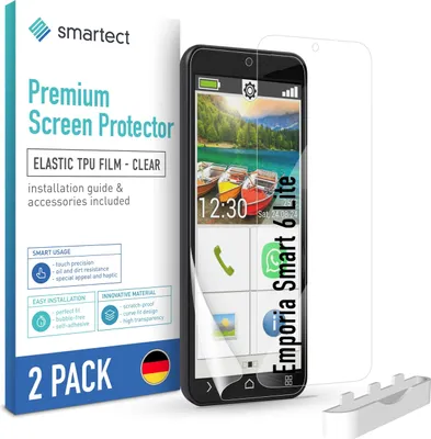 Produktbild von 2x TPU Schutzfolie Klar für Emporia Smart 6 Lite Displayschutz Panzerfolie Folie