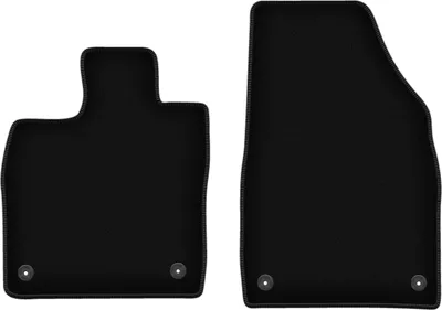 Image de Wielganizator Tapis avant de sol velours sur-mesure pour Cupra Born (2021-, hatchback) noir, jeu 2 pièces, fixations