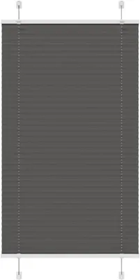 Produktbild von Schwarzes Plissee 80x150 cm mit einer Stoffbreite von 79,4 cm aus Polyester