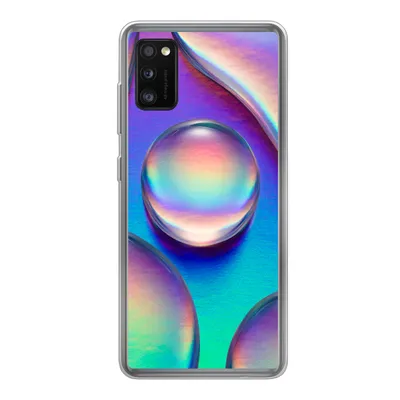 Produktbild von MuchoWow® Handyhülle Schutzhülle Hülle für Samsung Galaxy A41 Wasser - Regenbogen - Abstrakt Silikon Softcase Handy Hülle - Mobiltelefon