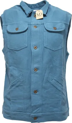Image de 2966O Gilet en coton bleu hommes MD