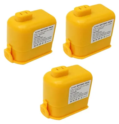 Image de Batterie de remplacement, capacité de 6000 mAh, compatible avec de nombreux modèles, lot de 3 batteries de 6000 mAh