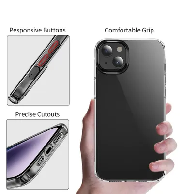 Productafbeelding van Cyoo siliconen hoesje voor iPhone 15 Pro Max, transparant (CY123234)