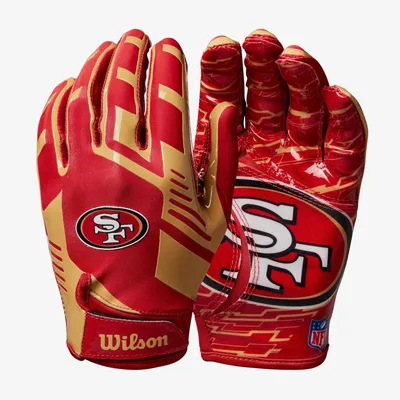 Image de Gants de Football Américain Wilson NFL San Francisco 49ers Stretch Fit receveur