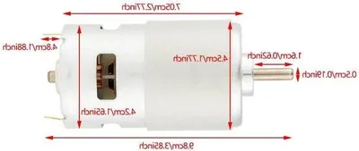 Image de Moteur miniature haute performance 12 V, 7 000 tr/min pour outils électriques - Moteurs puissants