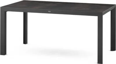 Produktbild von Siena Garden Silva Dining Tisch 160x90cm matt anthrazit / HPL titan