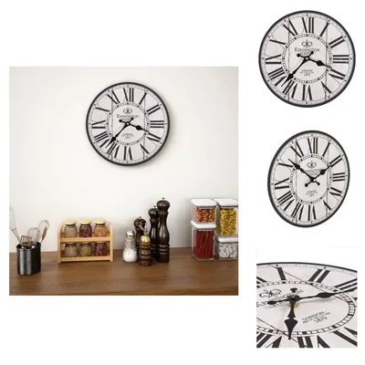 Obrázek produktu pro vidaXL Vintage nástěnné hodiny London 30 cm - Nástěnné hodiny
