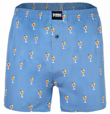 Immagine prodotto di Happy Shorts Boxer da uomo in tessuto - Stile americano, cotone, con motivo Aperol S