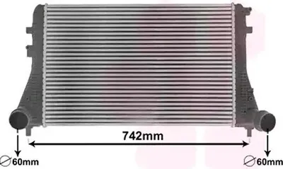 Produktbild von VAN WEZEL 58014701 Ladeluftkühler LLK für VW TIGUAN (5N) Turbo Intercooler
