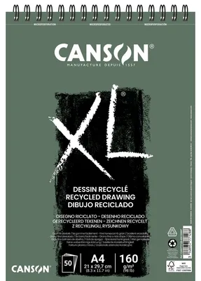 Obrázok produktu pre Podložka na náčrty a štúdie CANSON "XL RECYCLED", DIN A4