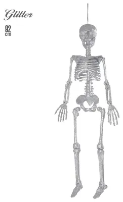 Obrázek produktu pro Widmannův fialový, stříbrný halloweenský kostlivec.