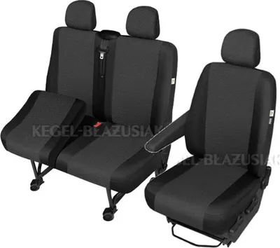 Produktbild von Iveco Daily VI Maß Sitzbezüge Sitzschoner Set Fahrersitz + Doppelbank