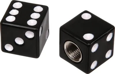 Image de Jeu: 2 x cubes de capuchon de valve, noir