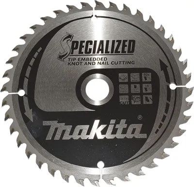 Produktbild von Makita Kreissägeblatt SPECIALIZED TCT T.C.T - 165 x 20 mm - 40 Zähne - Holz mit Nägel