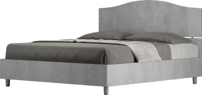 Produktbild von ITYHOME - Bett mit Lattenrost 160x190 Zement Dores