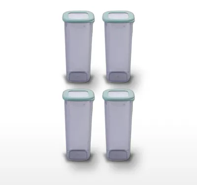 Image de Lot de 4 boîtes hermétiques 1,75L avec 4 ustensiles de cuisine Fackelmann Storage