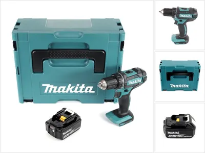 Produktbild von Makita DDF 482 T1J Akku Bohrschrauber 18 V 62 Nm + 1x Akku 5,0 Ah + Makpac - ohne Ladegerät