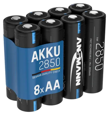 Produktbild von ANSMANN Akku Mignon AA, min. 2650 mAh 1,2V, 8 Stück, hohe Kapazität
