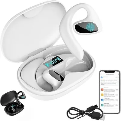 Produktbild von Sonabuds Übersetzer Ohrhörer Ohne Internet, Bluetooth Kopfhörer mit Echtzeit Übersetzung 144 Sprachen, HD Sound, Musik & Anrufmodus, Tragbar, Ladeetui