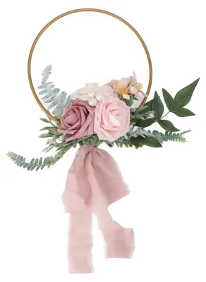 Produktbild von Künstlicher Sukkulenten-Kranz, Eisenschaum, Grün, tragbar, Brautschmuck für Hochzeitsfeier A