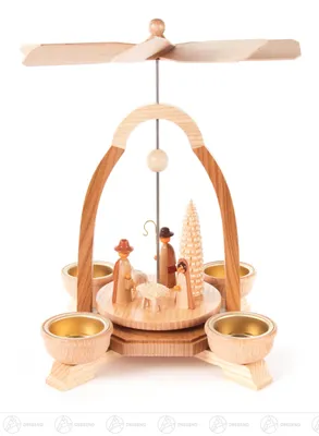 Obrázek produktu pro Přírodní pyramida, Betlém (světlé výlevky) Šířka x výška x hloubka 17 cmx25 cmx17 cm NOVINKA