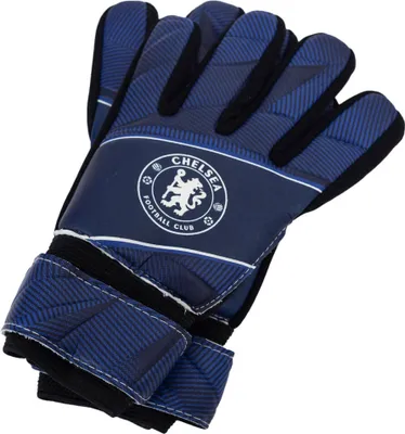 Produktbild von Chelsea FC - "Fuse" Torhüter-Handschuhe für Kinder TA12967 (7) (Blau/Schwarz)