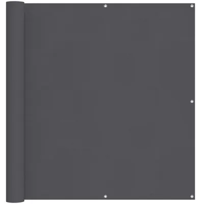 Image de vidaXL Pare-vue balcon Anthracite 120x500 cm Tissu Oxford