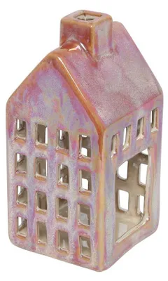 Immagine prodotto di Portacandela a forma di casa M rosso 7,8 x 7,8 x 16 cm