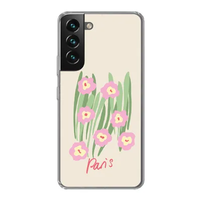 Produktbild von MuchoWow® Handyhülle Schutzhülle Hülle für Samsung Galaxy S22 Plus Blume - Rosa - Gras Silikon Softcase Handy Hülle - Schutzabdeckung