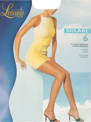 Produktbild von Strumpfhosen Damenstrümpfe 6 den ganz nackt seidenmatter Baumwollzwickel unsichtbare Spitze LEVANTE Artikel SOLAR 6 COLLANT, 4 - XL, Cotone 3%,Poliammide 78%,Elasthan 19%