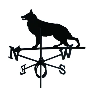 Produktbild von SvenskaV Wetterfahne Schäferhund groß in schwarz