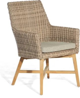 Produktbild von Sonnenpartner Gartensessel Gartenstuhl Helios Alu/Teakholz mit Polyrattan
