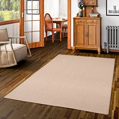 Produktbild von Teppich Bentzon Flachgewebe Karamell, Größe:400x400 cm