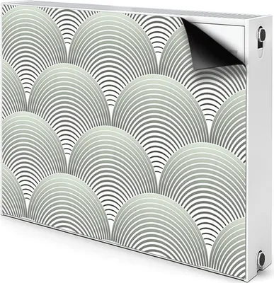 Produktbild von Magnet Radiator Magnet Mat Heizkörper Heizung Verkleidung Abdeckung 100x60 cm  - Muster, Halbkreise