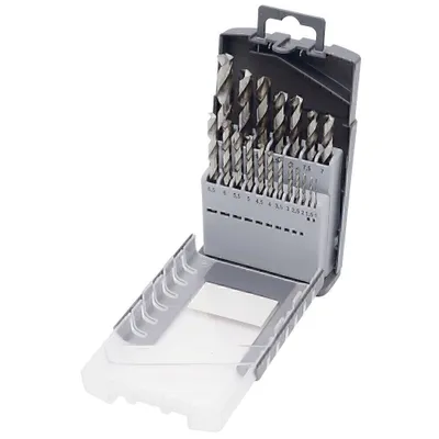 Immagine prodotto di KRAFTWERK KRA 11904 Set di punte HSS-G ø 1-10/0,5 mm, 19 pz.