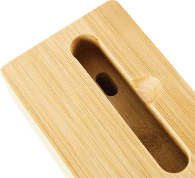 Obrázek produktu pro Bambusový držák na mobilní telefon Fyzický zesilovač zvuku Kompatibilní s iPhone iPad Andriod Smartphone