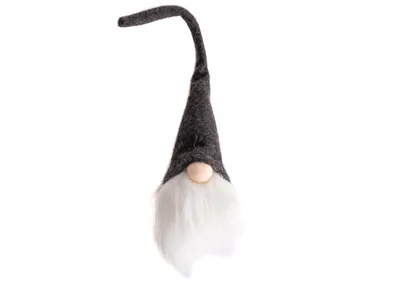 Productafbeelding van Kerstboomornament: Kleine kerstman, LED, zwart