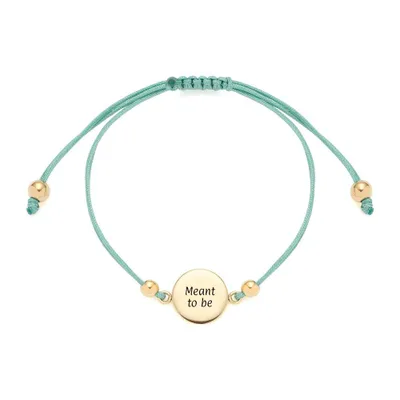 Produktbild von Leonardo Armband Mila aus Edelstahl, IP Gold, Textil, mint