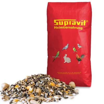 Produktbild von Supravit Papageienfutter 20kg | Premium Futtermischung für Papageien aller Arten | Saaten- & Körnermischung
