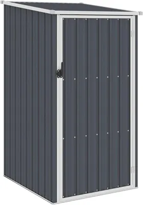 Produktbild von Gerätehaus Anthrazit 87x98x159 cm Verzinkter Stahl Wetterfestes Metallgartenhaus für Werkzeuge und Gartengeräte