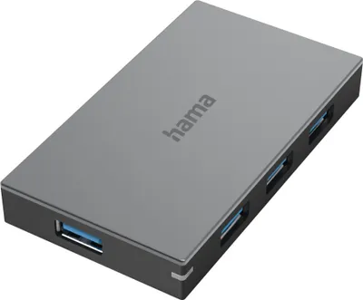 Produktbild von USB-Hub, 4 Ports, USB 3.0, 5 Gbit/s, Schnellladen, inkl. Kabel und Netzteil (00200115)