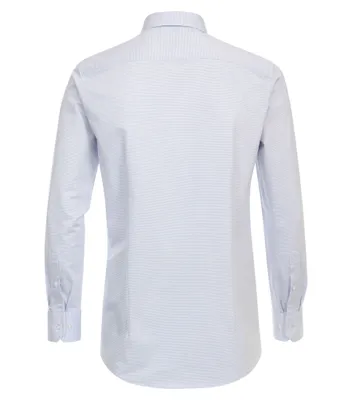 Produktbild von Venti - Modern Fit - Herren Langarm Hemd Jerseyflex (144226200), Größe:42, Farbe:Blau (100)