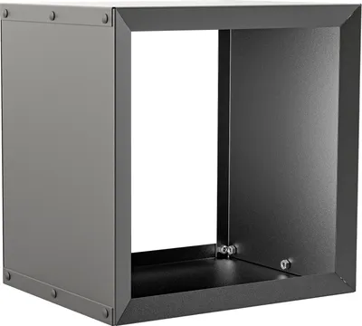 Immagine prodotto di hiyard Wooker Square Brennholzregal / Kaminholzregal / Holzlagersystem / 49 x 49 cm / mattschwarz