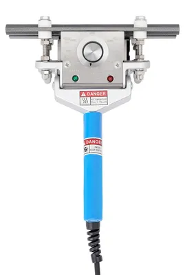 Zdjęcie produktu dla Zgrzewarka do folii – zgrzewarka ręczna – moc 300 W – regulowana temperatura 30–250 °C – przenośna – do torebek foliowych – niebieska
